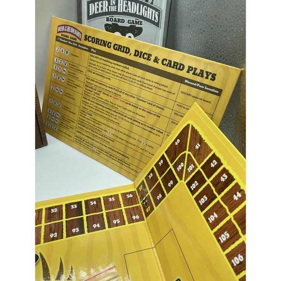 Deer In Headlights Family Strategy Dice Card Management Board Game Open Box Seal - Picture 5 of 8